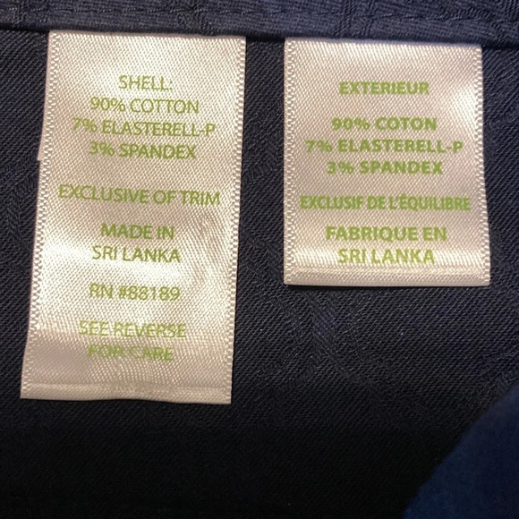 NWOT Lilly Pulitzer Kelly Textured Ankle Length Skinny Pant Navy 0 - Picture 12 of 16